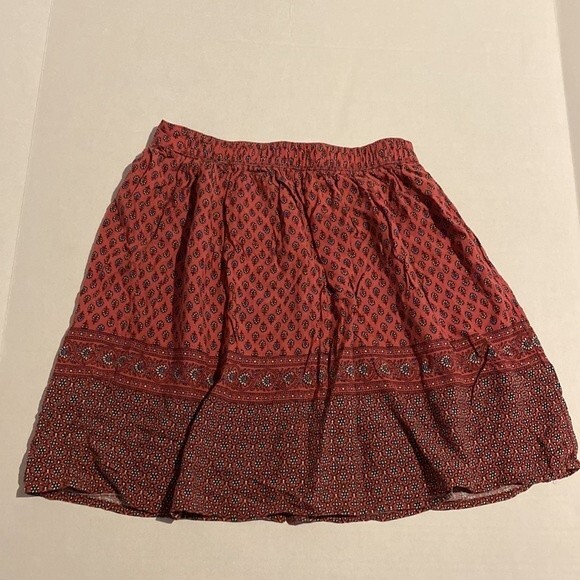 Abercrombie & Fitch Womens Printed Button Front A-Line Skirt Brown Size S - Picture 5 of 5